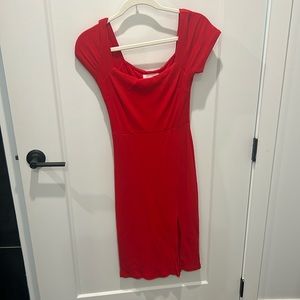 All in Favor cotton ribbed dress